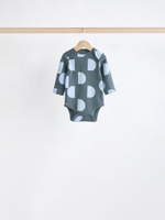 Боди с длинным рукавом для малышей Next K79-792, 5 шт., Бежевый, Синий