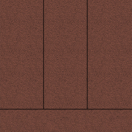 Тротуарная плитка ПРЯМОУГОЛЬНИК 900х300 мм - Гранит Красный