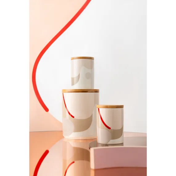 Банка для хранения бежевого цвета Freak Fruit, 1,25л