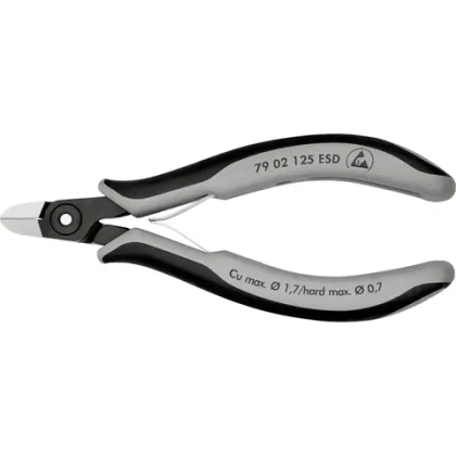 Прецизионные кусачки для электроники ESD 125 мм Knipex 79 02 125 ESD