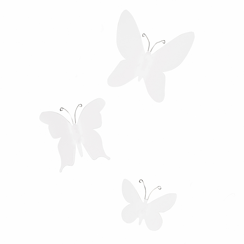 Декор для стен Mariposa 9 элементов белый, Umbra
