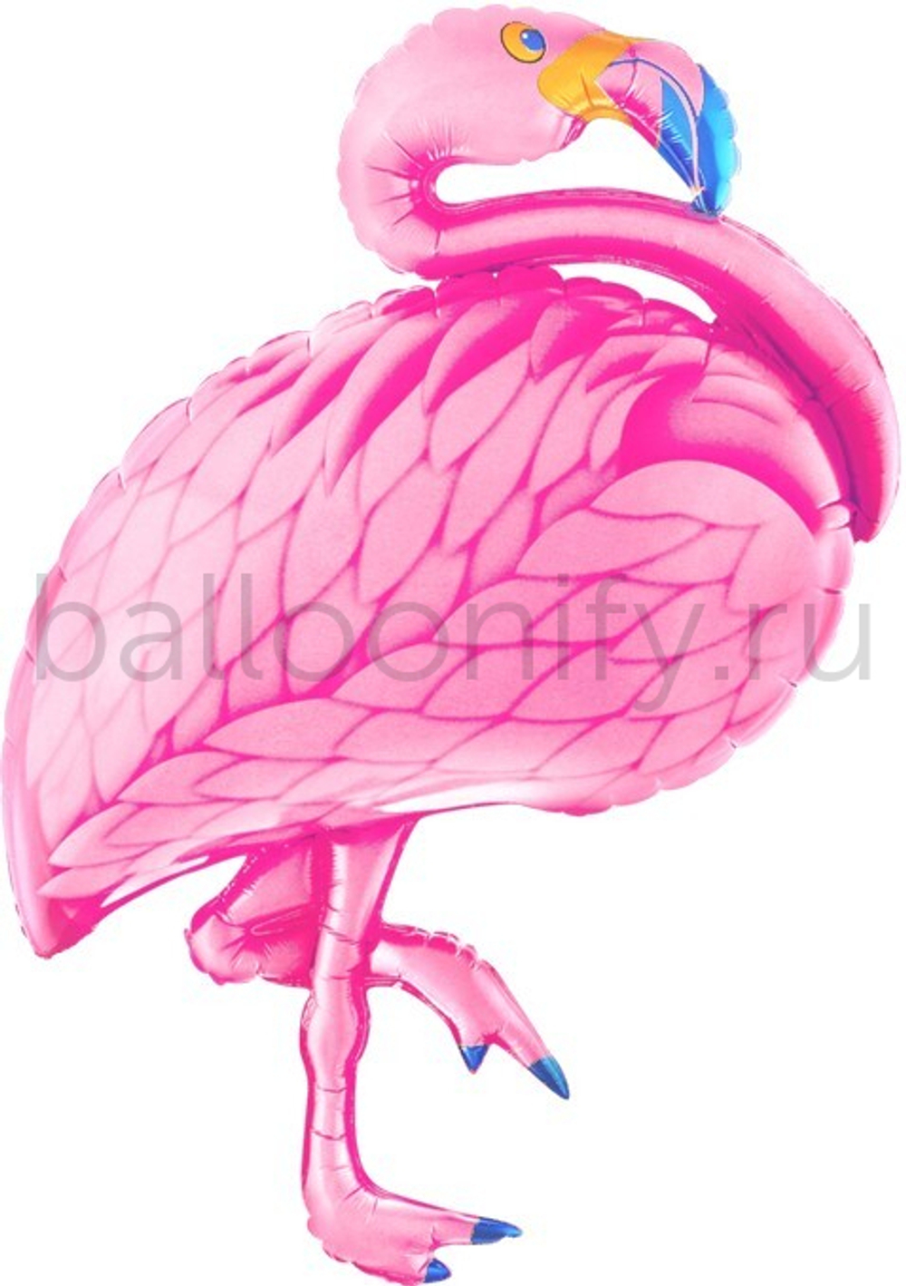 Шар (38''/97 см) Фигура, Фламинго, Розовый, 1 шт.