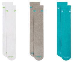 Теннисные носки Nike Everyday Plus Cushioned Training Crew 3P - разноцветный