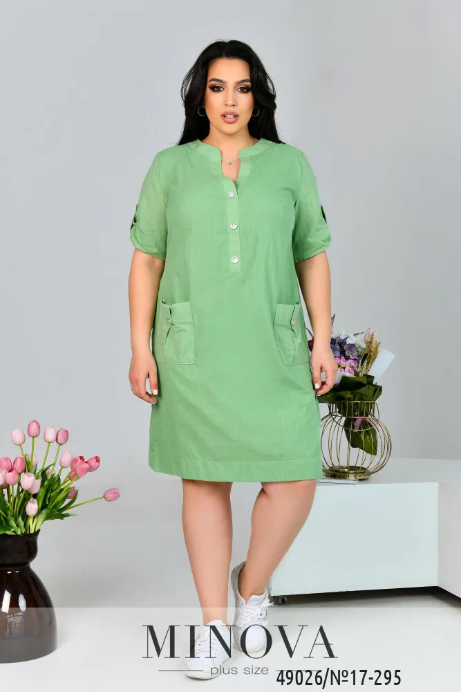 Платье 17-295-оливка Minova