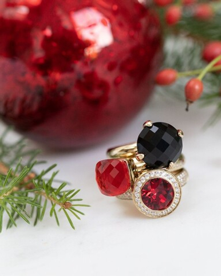 Кольцо Qudo FIRENZE 18 (G) Siam 107001/40-4313 18 размер 18