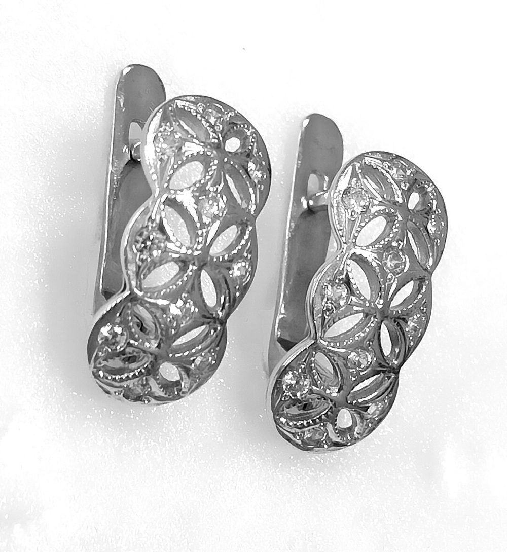 "Эстерелла" - серебряные серьги 925-й пробы