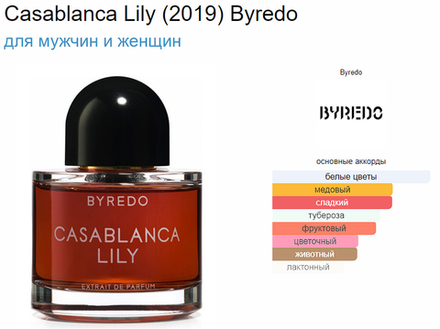 BYREDO Casablanca Lily 50 ml (duty free парфюмерия)