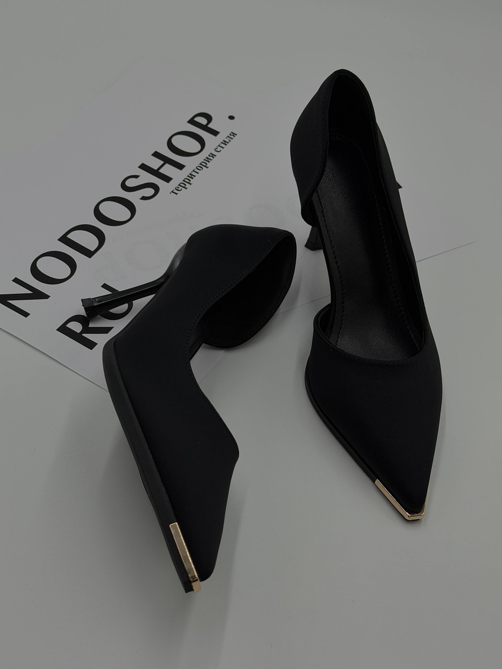 Туфли женские экокожа арт. 193-5 цвет "чёрный"
