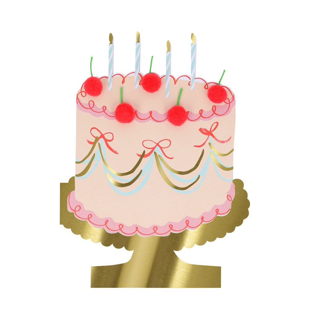 Открытка в форме торта "Cake"