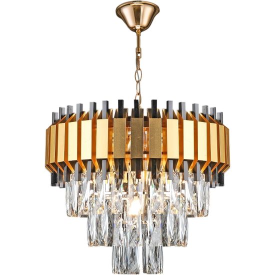 Люстра потолочная Reluce E27  02144-0.4-05 FGD+BK