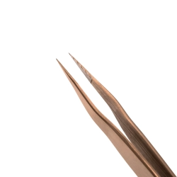 Пинцет для наращивания ресниц Lovely NanoFiber, серия Grace Elegante Bronze, тип Прямой