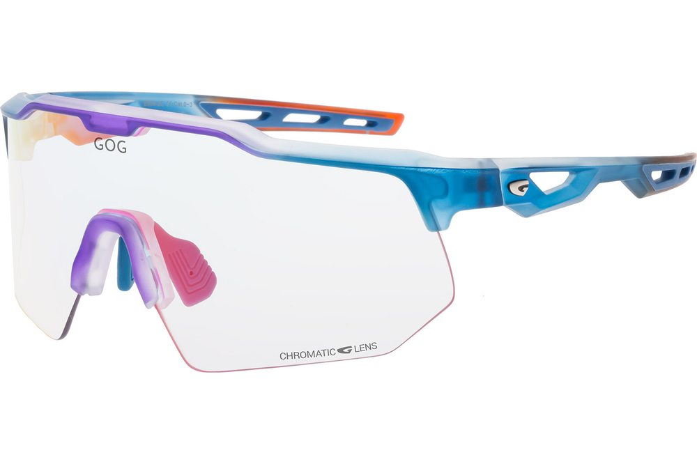 Спортивные очки GOG Loki / Matt Cristal Blue-Red / Photochromic Red Lens