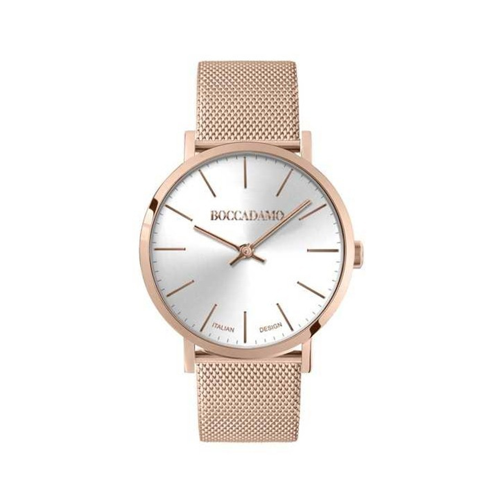 Часы Boccadamo Mya Rosegold Silver MY018A BW/RG с минеральным стеклом