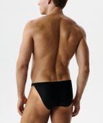 Мужские трусы слипы танга Atlantic, 1 шт. в уп., микромодал, черные, MP-1587