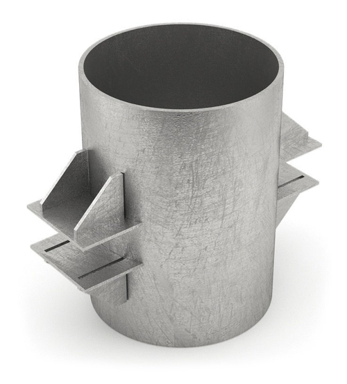 Опора трубопроводов неподвижная лобовая двухупорная Т4.16 1020 СЕРИЯ 4.903-