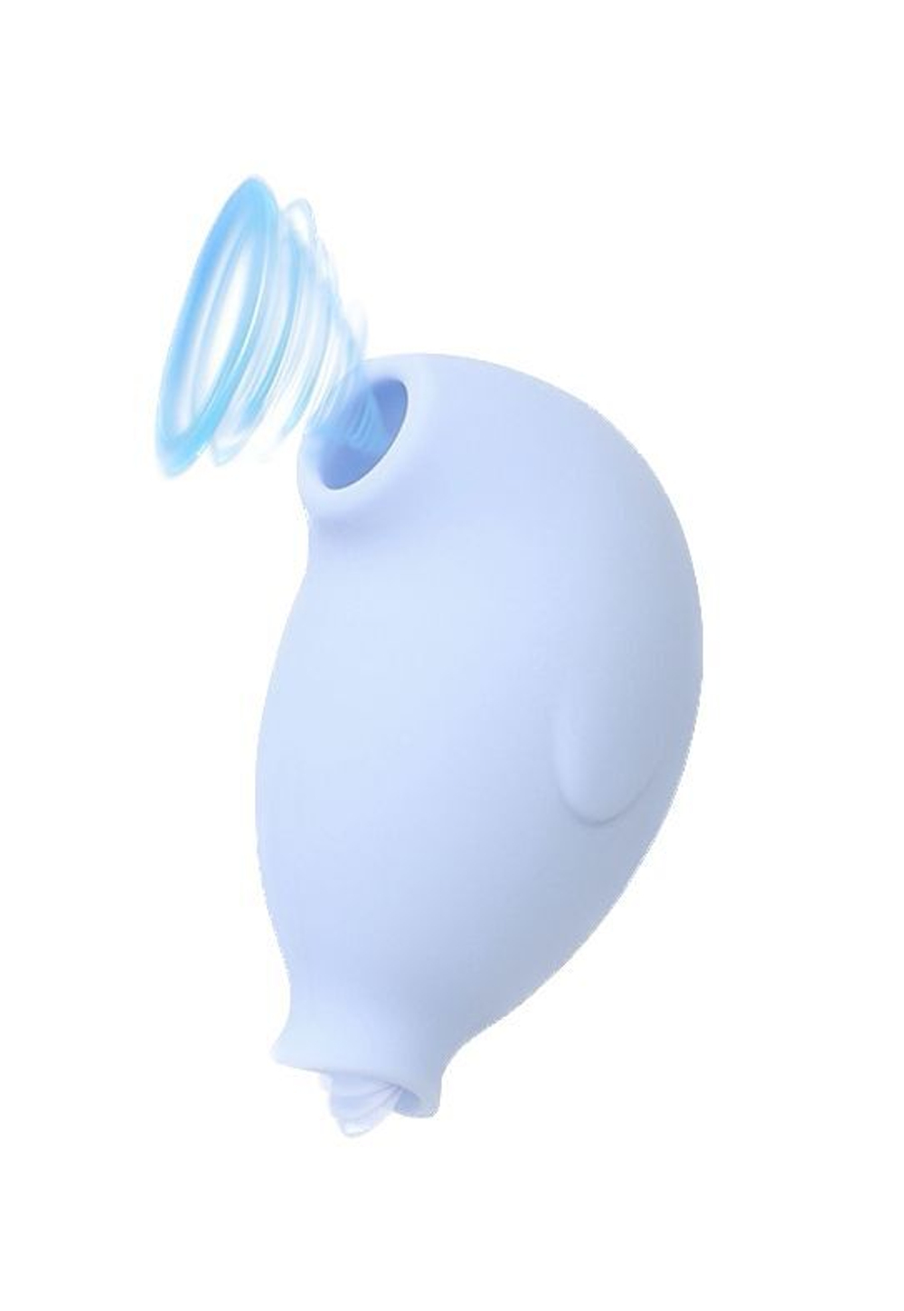 Голубой перезаряжаемый вакуумный стимулятор Penguin (Цвет: голубой)