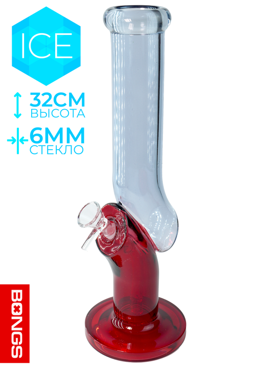 Бонг Infinity RED Tube Ice 32 см