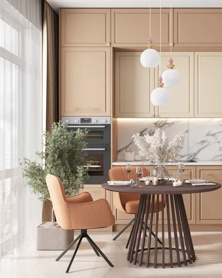 Стол обеденный Daphne 120*75 см орех