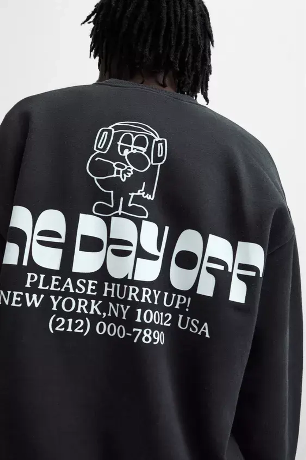 ZARA ТОЛСТОВКА С КОНТРАСТНЫМ ПРИНТОМ, ЧЕРНЫЙ