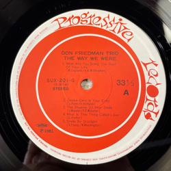 Винтажная виниловая пластинка LP Don Friedman Trio The Way We Were (Япония 1981) (Оби)