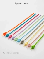 Набор указок Pick Me из 10 шт. с пальцем, длина 30 см., цвет макарун