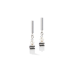 Серьги Coeur de Lion White-Silver 4087/21-1417