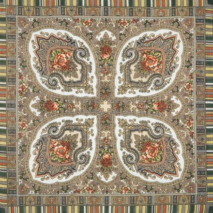 Павловопосадский платок Аленький цветочек 797-2