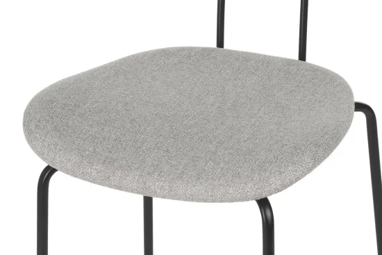 Стул Pedigree металлический каркас, серая ткань