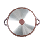 Жаровня алюминий, 3.5 л, антиприг, Горница, Шоколад, ж6026аш