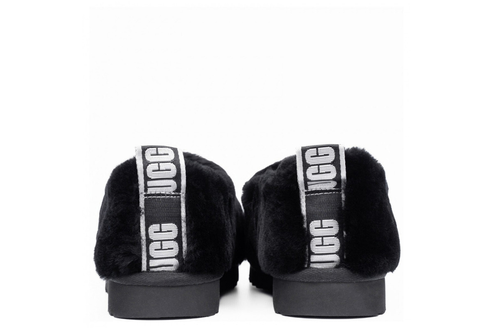Ugg Hailey Fluff Slippers Black