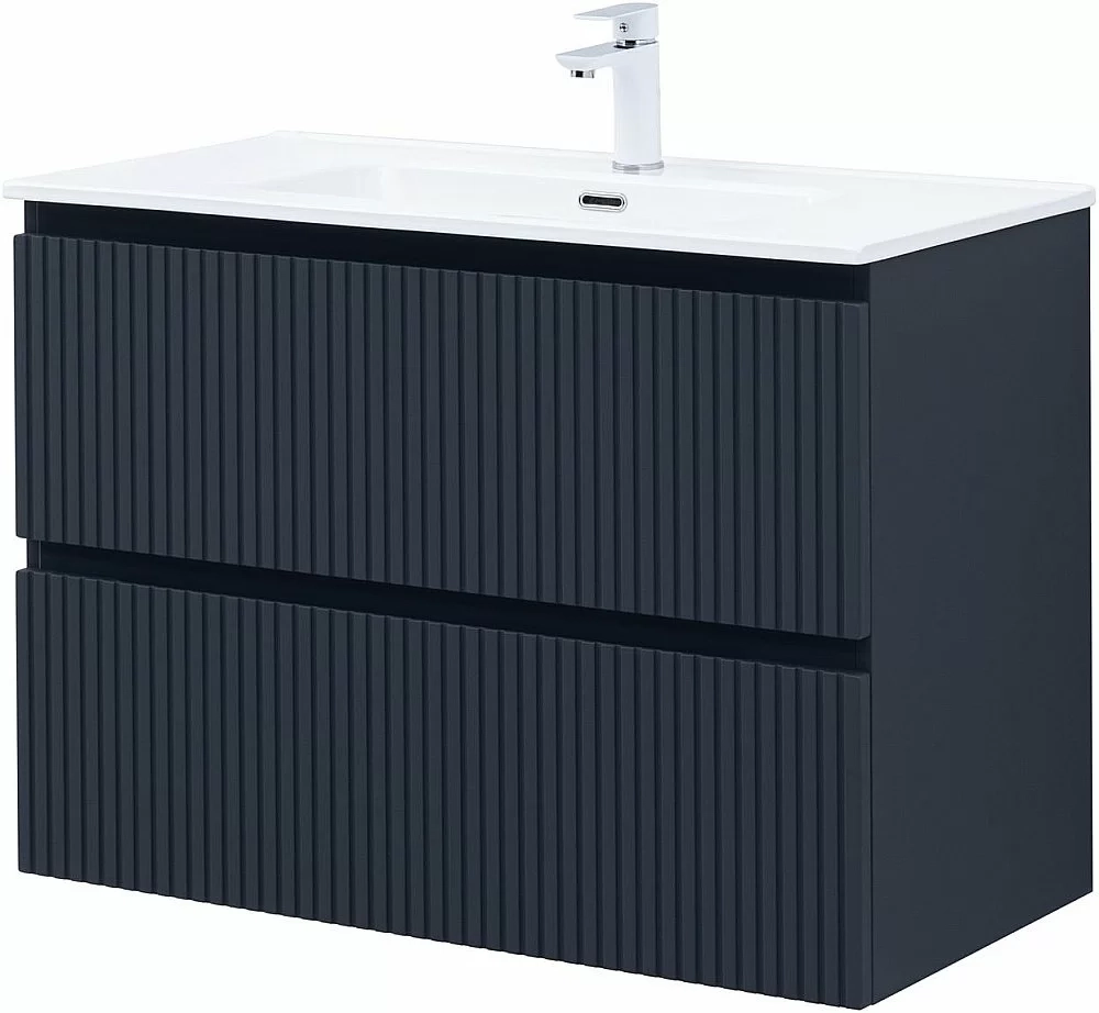 Тумба с раковиной Aquanet Джейн (Flat) 335430/284029 90 маренго