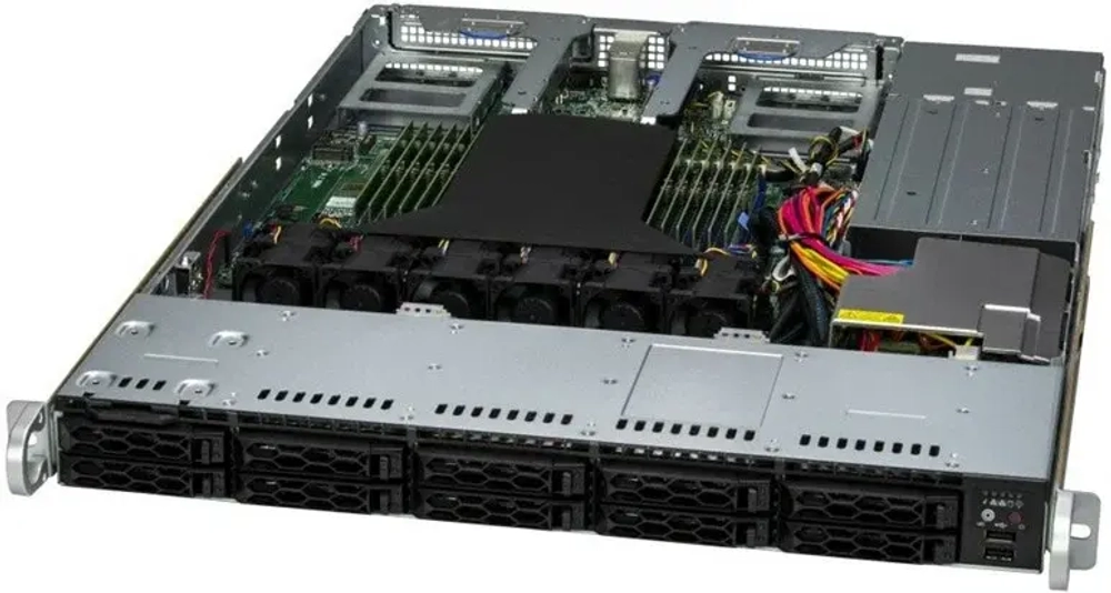 Сервер Supermicro CloudDC A+ Server 1U 1115CS-TNR 1xGenoa 9334/ 2x64Gb/ 1xD3 S4520 480GB SATA/ 2x10GbE 2x10GbSFP+/ 2nd config