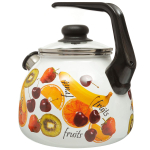 Чайник сталь, эмал, 3 л, свист, руч консоль, Vitross, Fruits, 1RС12
