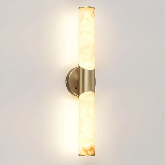6672/12WL L-VISION ODL24 217 Настенный светильник латунь/металл/алебастр IP20 LED 12W 540Лм 3000K/4000K MARBELLA