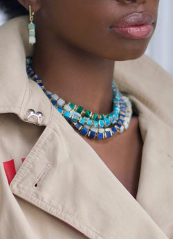 Колье "КУБ" malachite