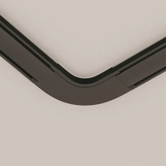 Конектор питания полукруглый Radity черный Technical tra084cr-11b