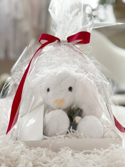 Зайчик «Обнимашка», белый, 30 см