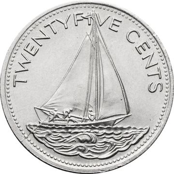 25 центов 1998 Багамские острова