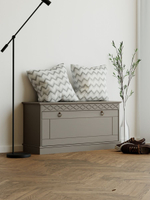 Обувница 91х42х40, Индра, тумба для обуви, с сиденьем, банкетка, в прихожую, МДФ, серый, Dipriz