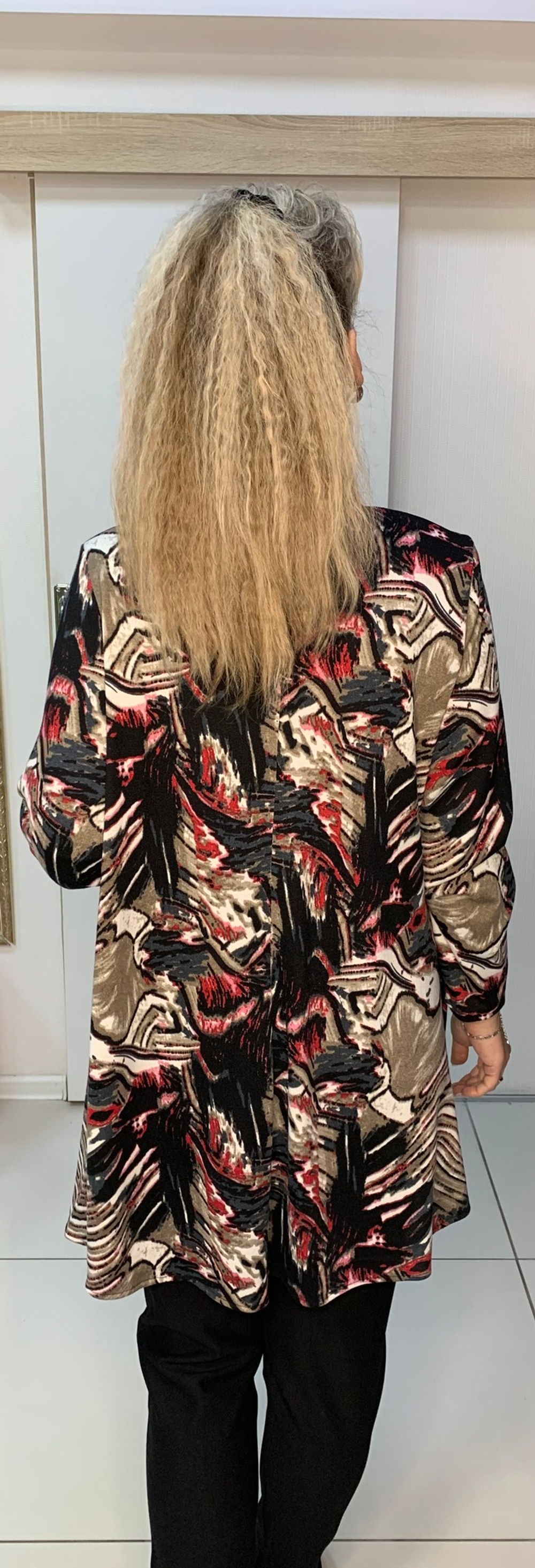 Цветной блузон с запахом