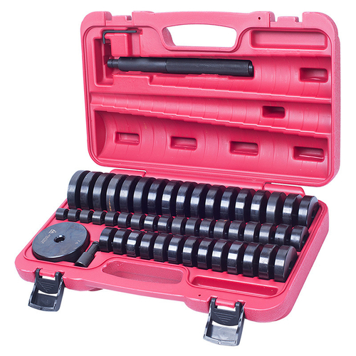 МАСТАК (100-20049C) Набор оправок для монтажа и демонтажа подшипников, 18-74 мм, кейс, 49 предметов