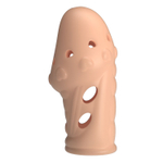 Телесная насадка на пенис Booker - 8 см. (Цвет: телесный)