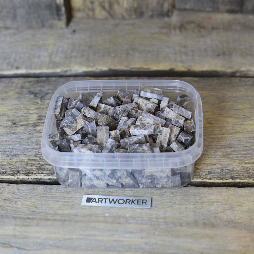 Натуральный камень колотый на модуль для мозаики