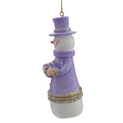 GAEM Фигурка декоративная подвесная "Снеговик", L4 W4 H11,5 см, 2в.