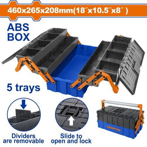 Ящик для инструмента 460х265х208 мм, 35 кг WADFOW WTB4305