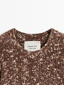 Massimo Dutti Трикотажный джемпер - Limited Edition, коричневый