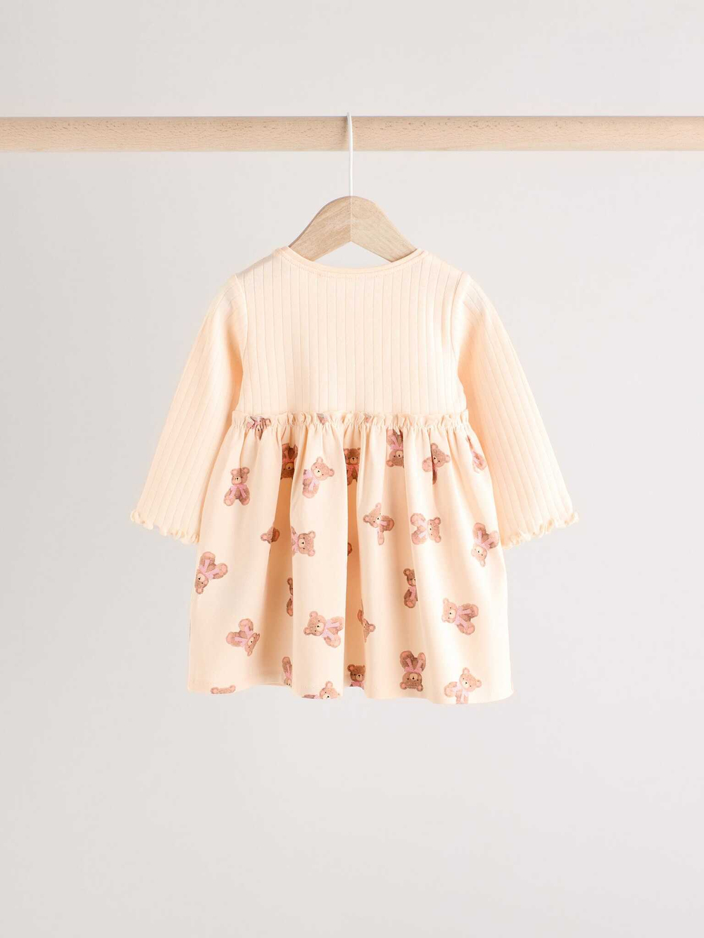 Платье для девочки Next E65-155, 2 шт., Бежевый, Розовый