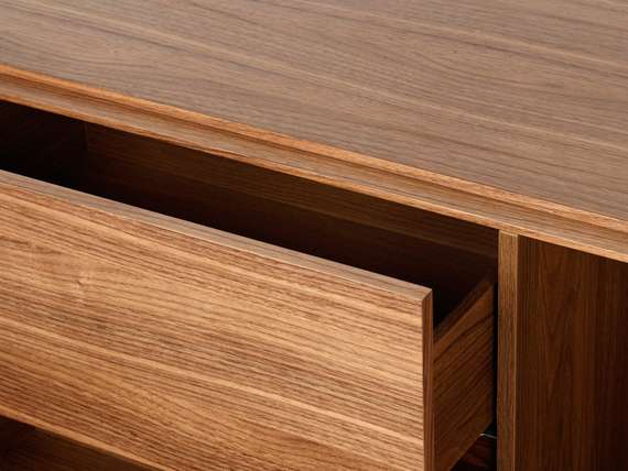 Комод Somerset 180х85 см, шпон ореха, стеклянные ножки