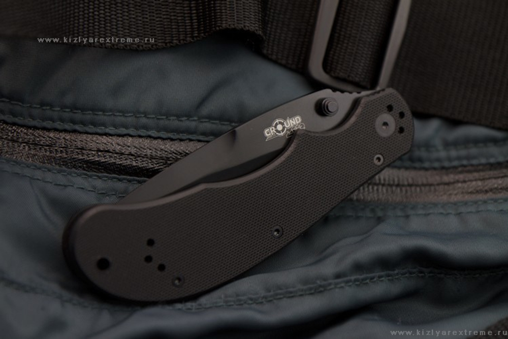 Складной нож Sagat 440C Black Titanium