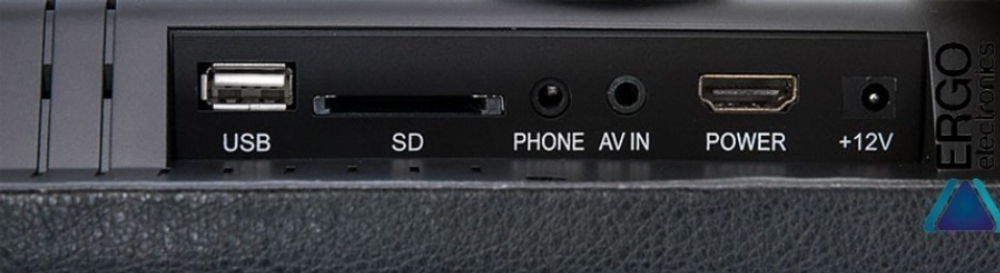 Монитор на подголовник - ERGO ER10L с LCD экраном 10” (800x480, с DVD) черный